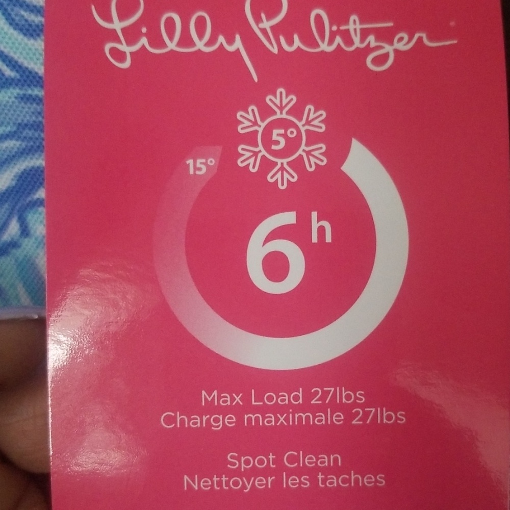 lly Pulitzer NWT GWP Collapsiblecooler Basket Rais - Picture 3 of 4